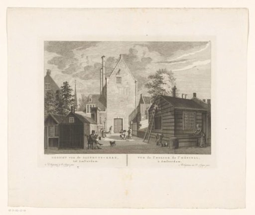 View of the Gasthuiskerk in Amsterdam