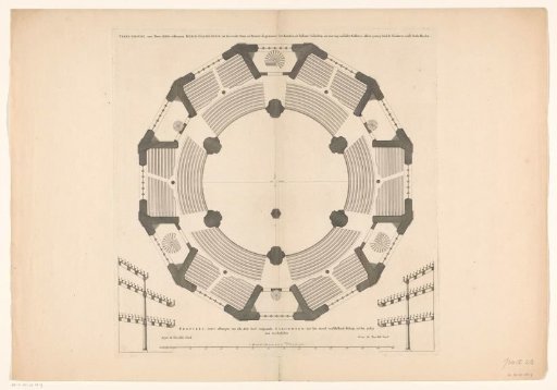 Floor Plan of the Fifth Storey of a Domed Church on the Botermarkt, Amsterdam