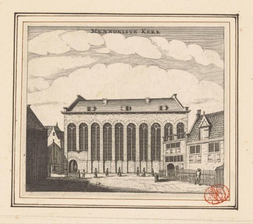 View of the Mennonite Church 'At the Lamb' in Amsterdam