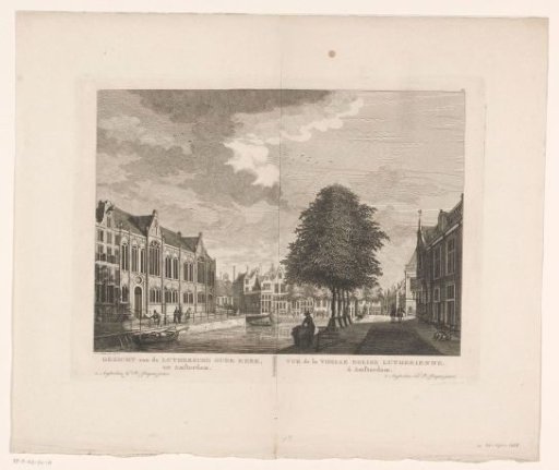 View of the Old Lutheran Church, Amsterdam