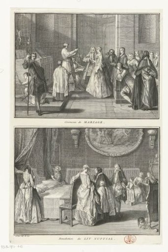 Roman Catholic wedding ceremony and the blessing of the marriage bed