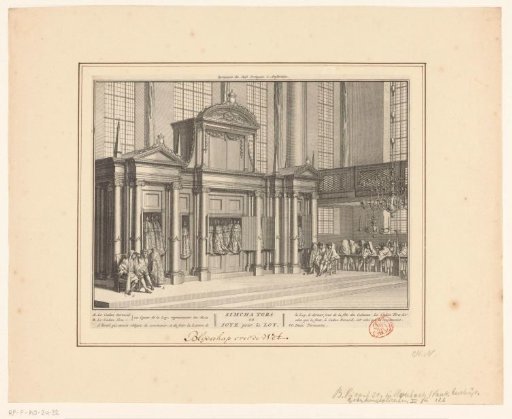 Celebration of Simchat Torah in the Portuguese Synagogue in Amsterdam