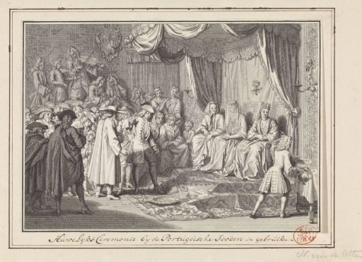 Wedding ceremony among Portuguese Jews
