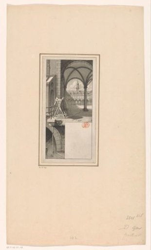Demonstration of the Fire Engines on the Inner Courtyard of the Exchange in Amsterdam, ca. 1670-1680
