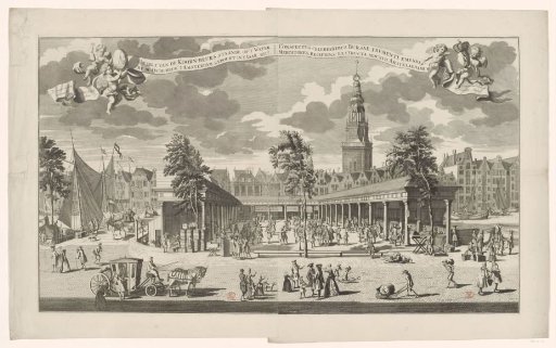 View of the Grain Exchange in Amsterdam