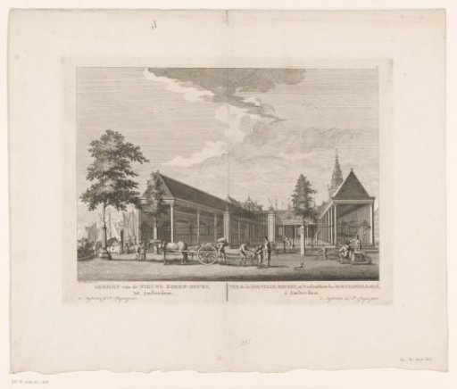 View of the Corn Exchange in Amsterdam