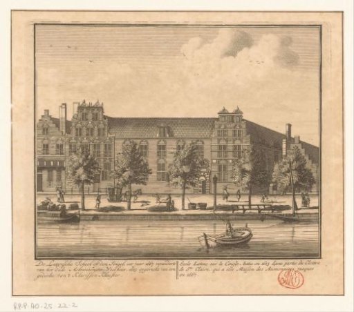 View of the Latin School in Amsterdam
