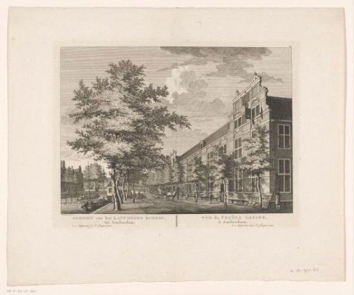 View of the Latin School in Amsterdam
