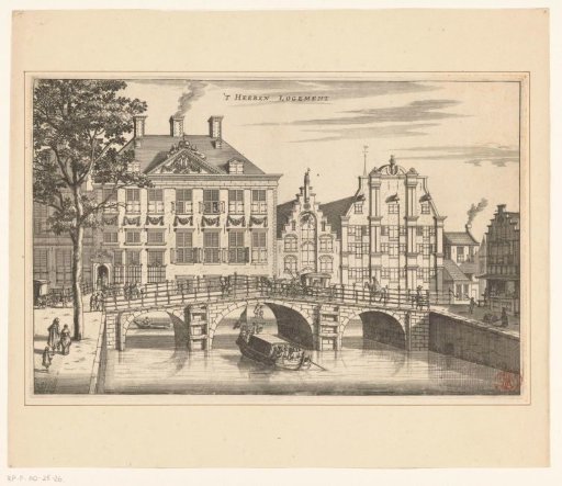 View of the Oudezijds Heerenlogement in Amsterdam