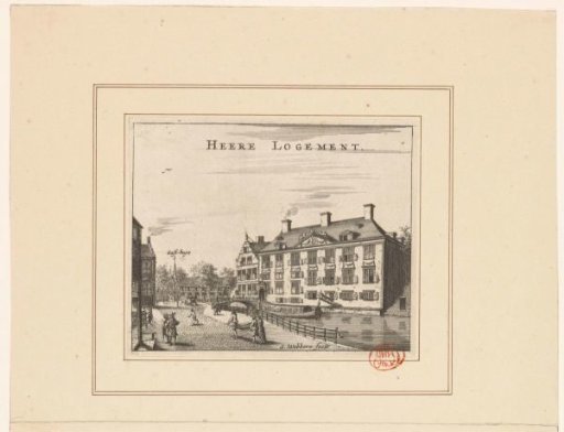 View of the Oudezijds Heerenlogement in Amsterdam