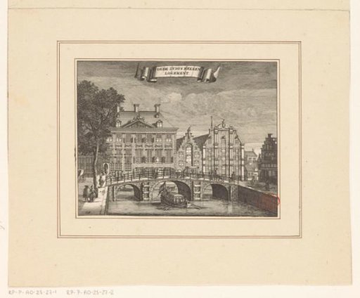 View of the Oudezijds Heerenlogement in Amsterdam