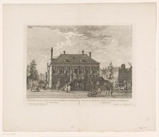 View of the Nieuwezijds Gentlemen's Lodging in Amsterdam