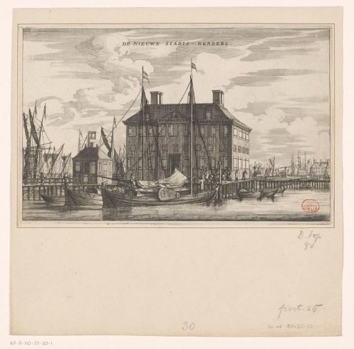 View of the Nieuwe Stadsherberg in Amsterdam
