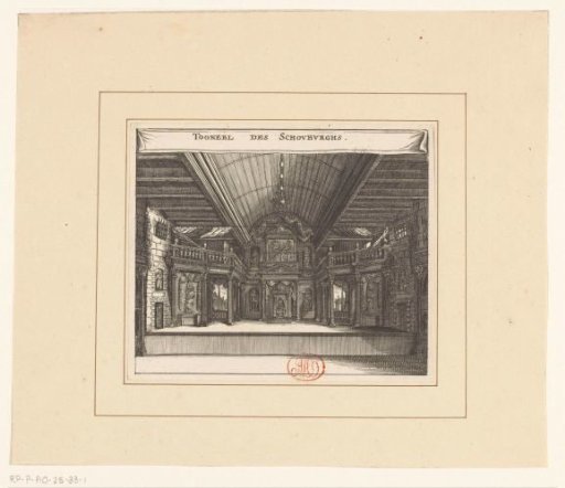 Stage of the Amsterdam Theatre on the Keizersgracht, Amsterdam