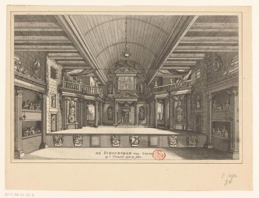 Stage of the Amsterdam Theatre on the Keizersgracht, Amsterdam