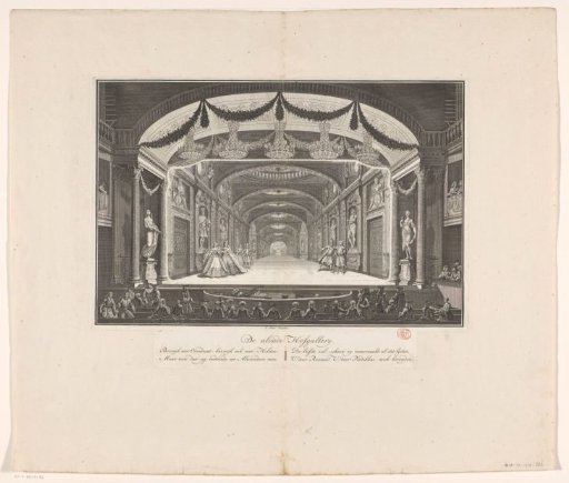 Theatre with stage scenery: The ancient Court Gallery