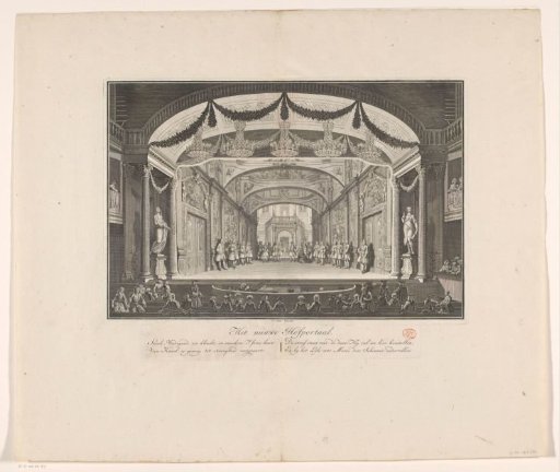 Theatre with stage scenery: The new Court Portal