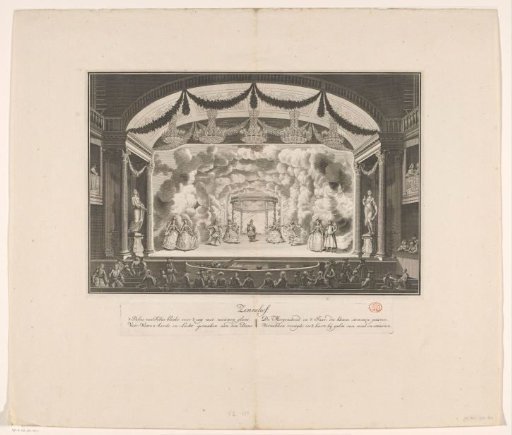 Theatre with stage scenery: The Sun Garden