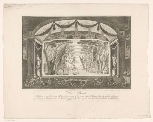 Theatre with stage scenery: The Forest