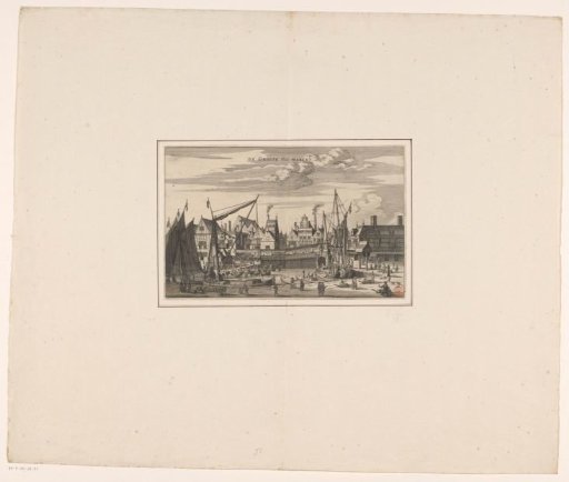 View of the Fish Market at the Damsluis on the Dam in Amsterdam