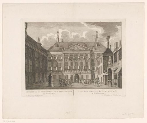 View of the Courtyard of the Prinsenhof (Admiralty Court) in Amsterdam