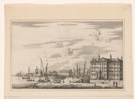 View of the State Naval Magazine (Admiralty Magazine), Amsterdam