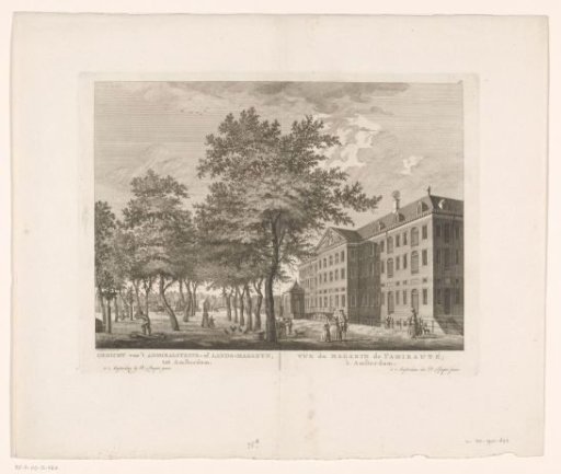 View of the State Naval Magazine (Admiralty Magazine) in Amsterdam