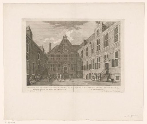 View of the Courtyard of the East India House in Amsterdam