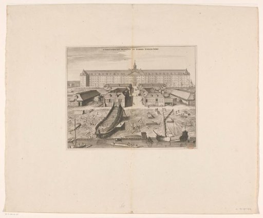 View of the East India Naval Magazine and the VOC Shipyard on Oostenburg in Amsterdam