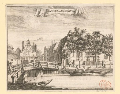 View of the City Cannon and Bell Foundry on the Lijnbaansgracht in Amsterdam