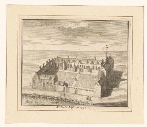 Bird's-eye view of the Sint-Jorishof in Amsterdam