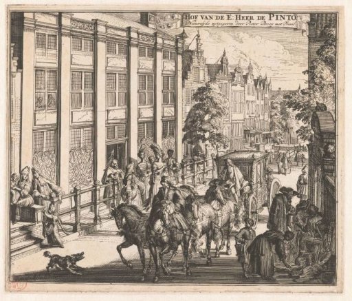 House of David de Pinto on the Sint-Antoniesbreestraat in Amsterdam