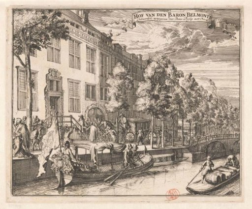 House of Baron Manuel de Belmonte (Isaac Nunes) on the Herengracht in Amsterdam