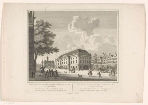 View of the theatre on the Leidseplein in Amsterdam