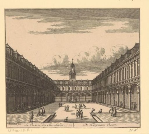 View of the courtyard of the Exchange of Hendrik de Keyser