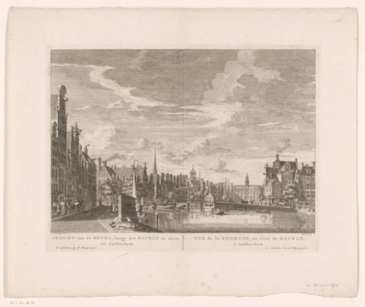 View of the Rokin in Amsterdam, seen towards the Exchange of Hendrik de Keyser