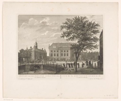 View of the theatre on the Leidseplein in Amsterdam