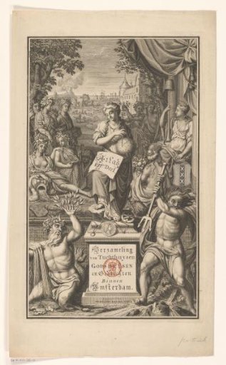 Title Print for Portfolio 26 of the Atlas Ottens (Amsterdam, Part 7: Houses of Correction, Almshouses and Institutions)