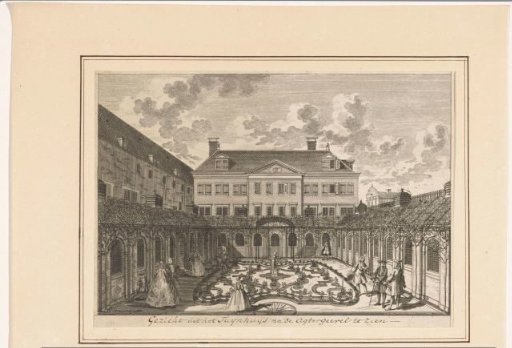 View of the Rear and Inner Courtyard of the Oudezijds Huiszittenhuis in Amsterdam