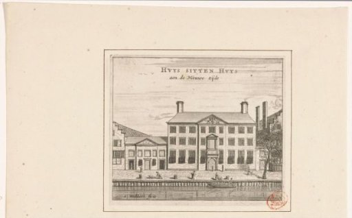 View of the Nieuwezijds Huiszittenhuis in Amsterdam