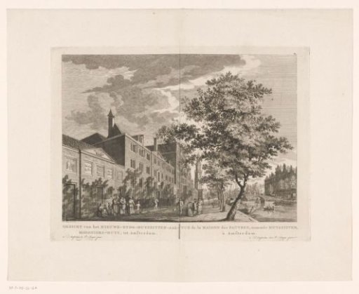 View of the Nieuwezijds Orphanage in Amsterdam