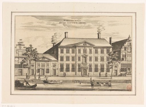 View of the Nieuwezijds Huiszittenhuis in Amsterdam
