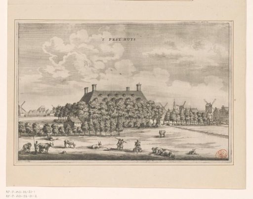View of the Pesthuis (Buitengasthuis) near Amsterdam