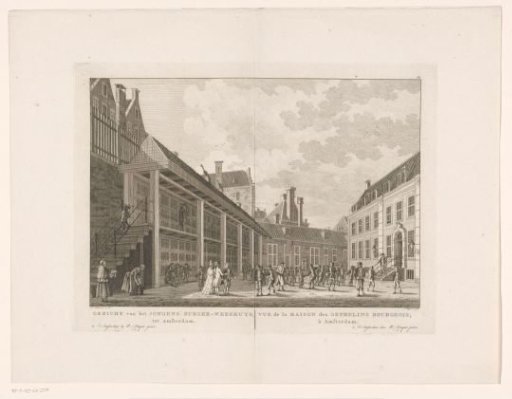 View of the Boys' House of the Burgerweeshuis in Amsterdam