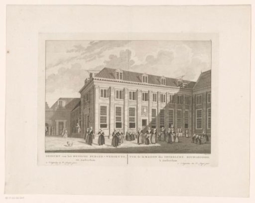View of the Girls' House of the Burgerweeshuis in Amsterdam