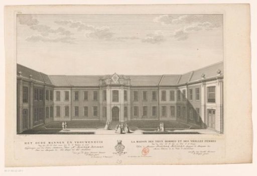 View of the Oudemannenhuis in Amsterdam, seen from the northeast