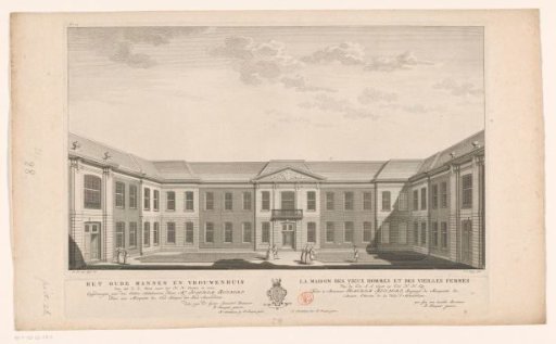 View of the Oudemannenhuis in Amsterdam, seen from the southwest