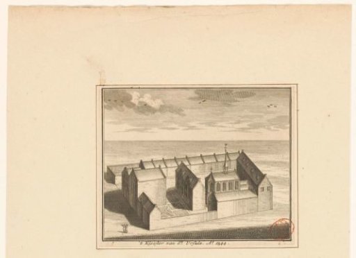 Bird's-eye view of the Sint-Ursulaklooster in Amsterdam