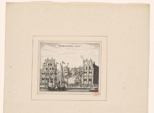 View of the Aalmoezeniershuis in Amsterdam