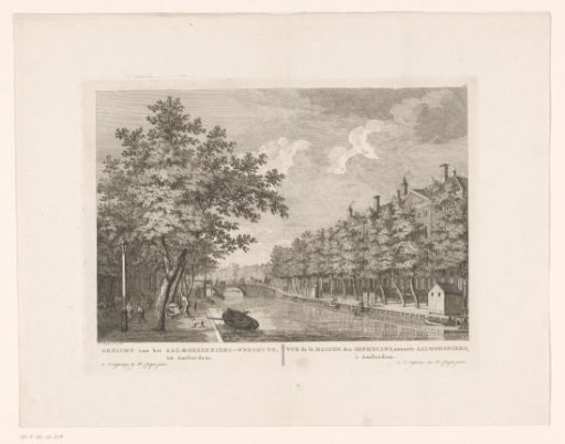 View of the Aalmoezeniersweeshuis in Amsterdam